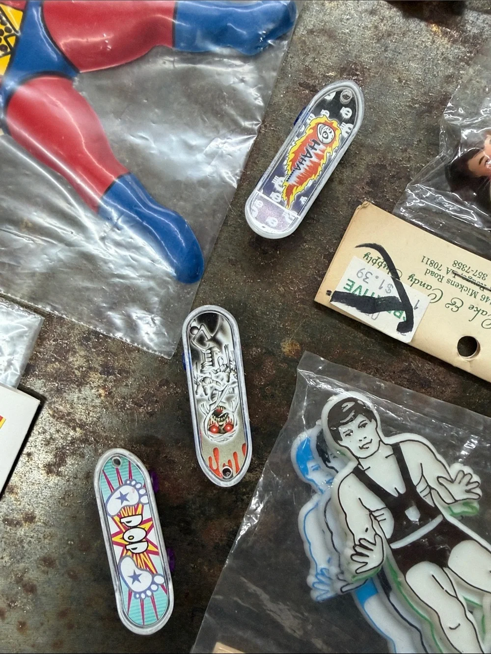 Vintage Assorted Sports Theme Cake Toppers Lot, Including Soccer,Skiing, Karate